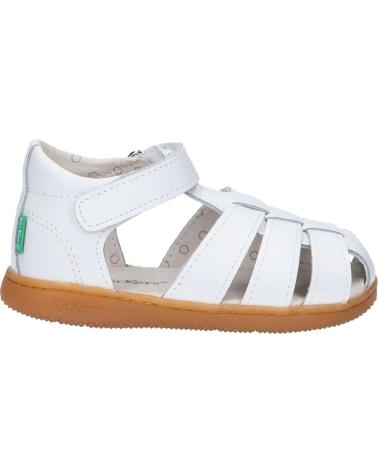 Sandalen für Mädchen und Junge KICKERS 1217856-10-0 KICK FLO ACTION LEATHER 3 BLANC