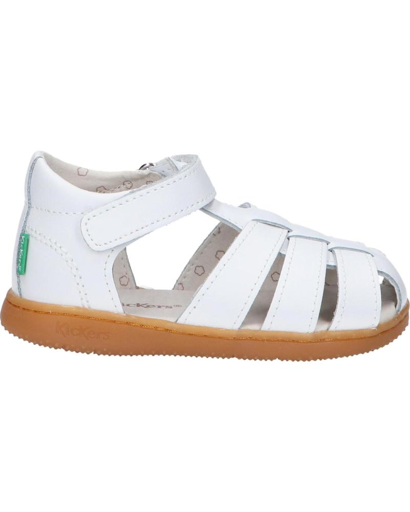 Sandalen für Mädchen und Junge KICKERS 1217856-10-0 KICK FLO ACTION LEATHER 3 BLANC