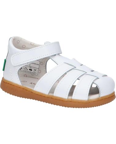 Sandalen für Mädchen und Junge KICKERS 1217856-10-0 KICK FLO ACTION LEATHER 3 BLANC