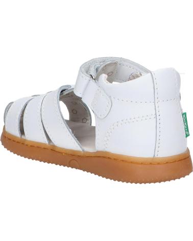 Sandalen für Mädchen und Junge KICKERS 1217856-10-0 KICK FLO ACTION LEATHER 3 BLANC