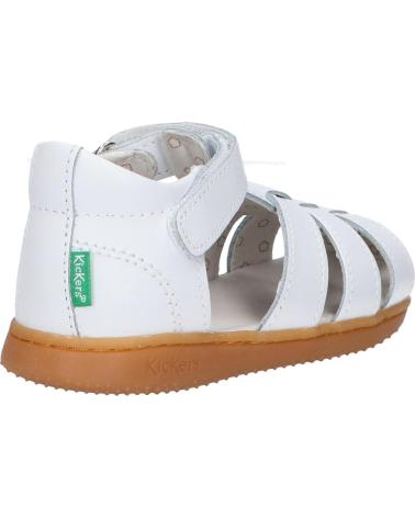 Sandalen für Mädchen und Junge KICKERS 1217856-10-0 KICK FLO ACTION LEATHER 3 BLANC