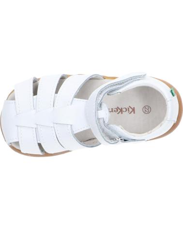 Sandalen für Mädchen und Junge KICKERS 1217856-10-0 KICK FLO ACTION LEATHER 3 BLANC