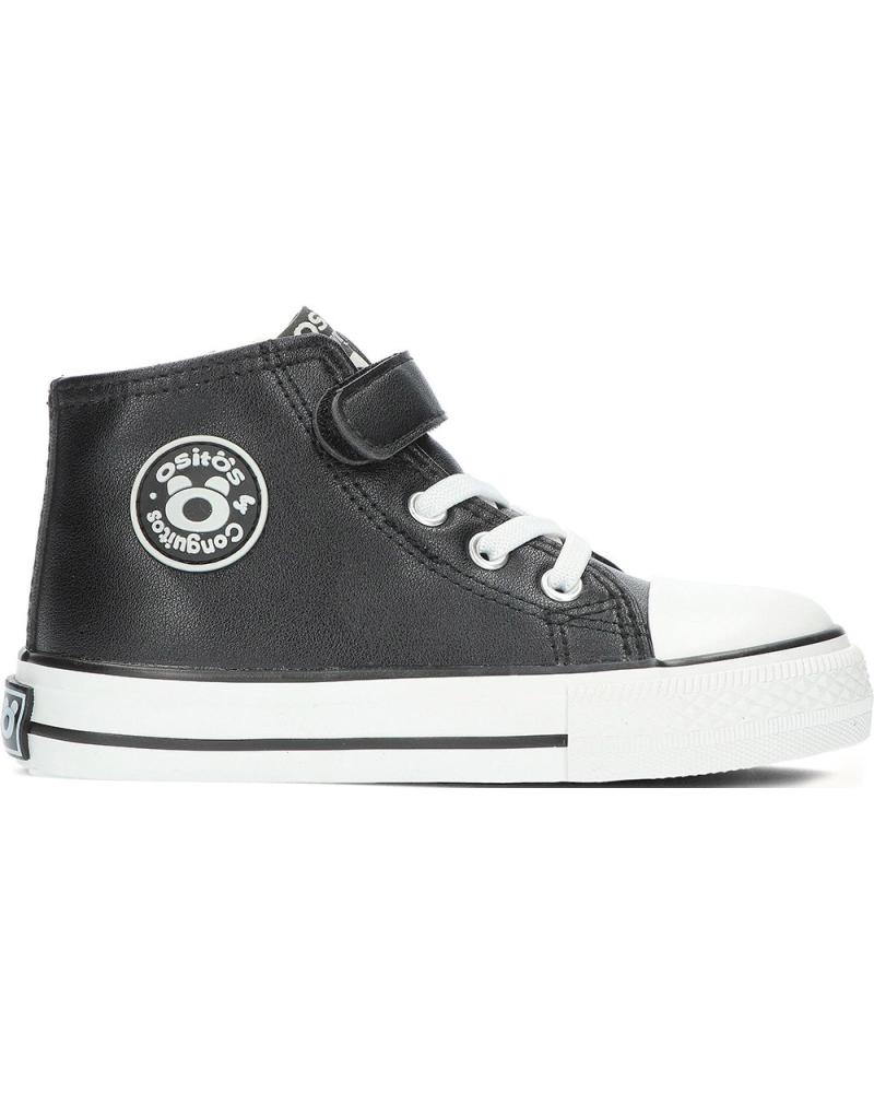 Deportivas de Niña y Niño OSITO SNEAKERS ESTILO BASKET BLACK