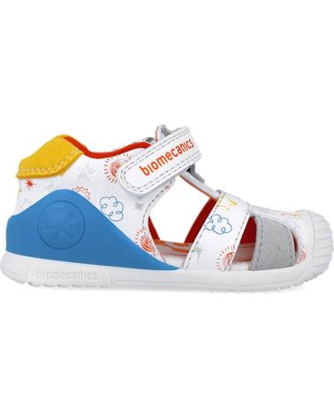 Sandalen für Junge BIOMECANICS SANDALIAS PARA CHICO 252116 ESTAMPADO BLANCOYEMAC835
