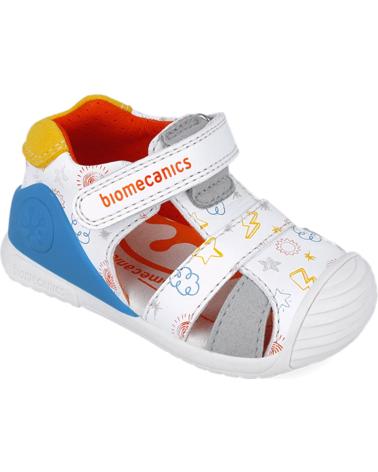 Sandalen für Junge BIOMECANICS SANDALIAS PARA CHICO 252116 ESTAMPADO BLANCOYEMAC835