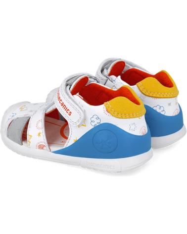 Sandalen für Junge BIOMECANICS SANDALIAS PARA CHICO 252116 ESTAMPADO BLANCOYEMAC835
