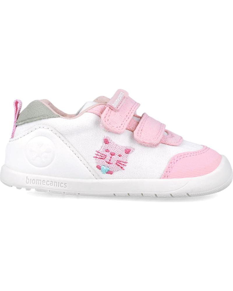 Deportivas de Niña BIOMECANICS DEPORTIVAS PARA CHICA 252190 GATITOS LONA BLANCOB050