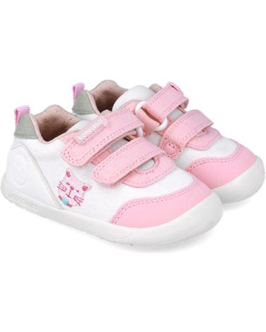 Deportivas de Niña BIOMECANICS DEPORTIVAS PARA CHICA 252190 GATITOS LONA BLANCOB050