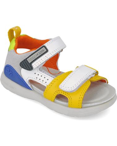Sandalias de Niño BIOMECANICS SANDALIAS PARA CHICO 252218 BIOEVOLUTION CASUAL BLANCOAMARILLOC696