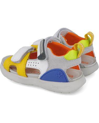 Sandalias de Niño BIOMECANICS SANDALIAS PARA CHICO 252218 BIOEVOLUTION CASUAL BLANCOAMARILLOC696