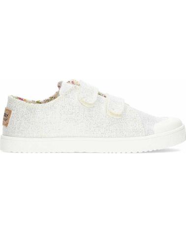 girl Zapatillas deporte PABLOSKY ZAPATILLAS DE LONA BAREFOOT 980050 BLANCOPLATA