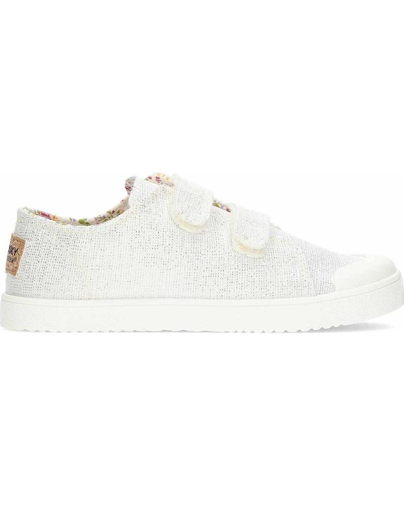 Zapatillas deporte de Niña PABLOSKY ZAPATILLAS DE LONA BAREFOOT 980050 BLANCOPLATA