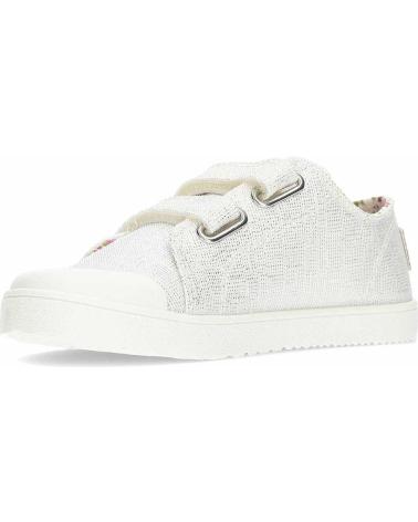 Zapatillas deporte de Niña PABLOSKY ZAPATILLAS DE LONA BAREFOOT 980050 BLANCOPLATA