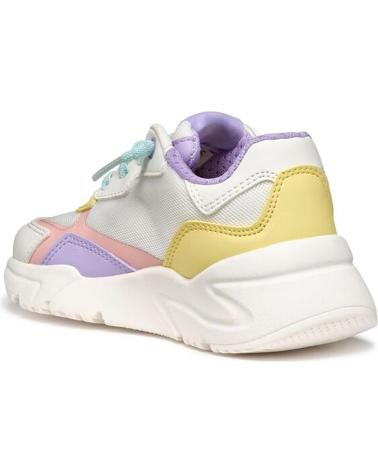 Deportivas de Niña GEOX SNEAKERS PARA CHICA LOFTUS J55M2B WHITEMULTI