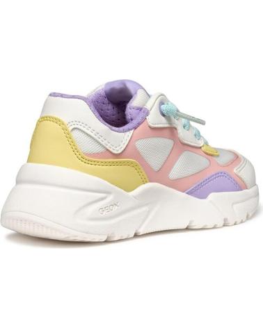 Deportivas de Niña GEOX SNEAKERS PARA CHICA LOFTUS J55M2B WHITEMULTI