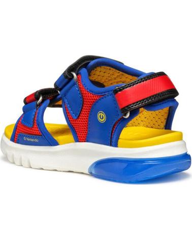 GEOX SANDALIAS CON LUZ MARIO J55MXD ROYALRED