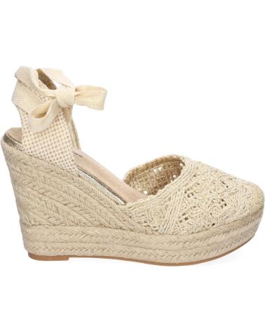 Sandali per Donna PUNTOSALAO SANDALIAS DORADAS DE CUNA EN YUTE PARA MUJER PALA CROCHET TF VARIOS COLORES