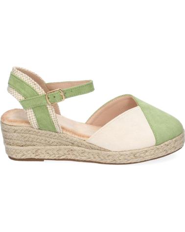 Sandali per Donna PUNTOSALAO SANDALIAS DE CUNA BAJA EN YUTE PARA MUJER COLOR VERDE 5U18 VARIOS COLORES