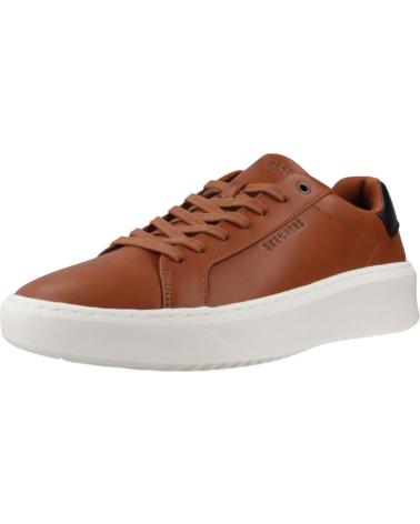 Esportes  de Homem SKECHERS SNEAKERS COURT BREAK-SUIT SNEAKER HOMBRE CUERO MARRóN