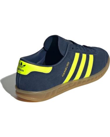 Sportivo per Donna ADIDAS HAMBURG WOMAN JS0678 NIGHT INDIGO - SOLAR YELLOW - GOLD META NAVY