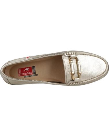 FLUCHOS MOCASINES MUJER MODELO F2156 COLOR PLATA PLATINO