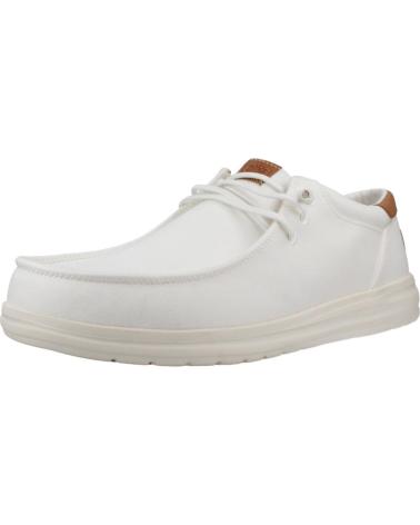 Nauticos-De-Hombre-HEY-DUDE-INFORMALES-HOMBRE-MODELO-PAUL-CANVAS-COLOR-BLANCO-WHITE