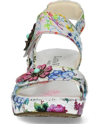 Sandali per Donna LAURA VITA FACDIO-37 PIEL BLANC BLANCO-KOMBI