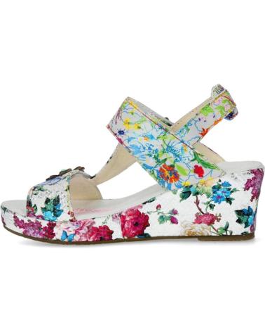 Sandali per Donna LAURA VITA FACDIO-37 PIEL BLANC BLANCO-KOMBI