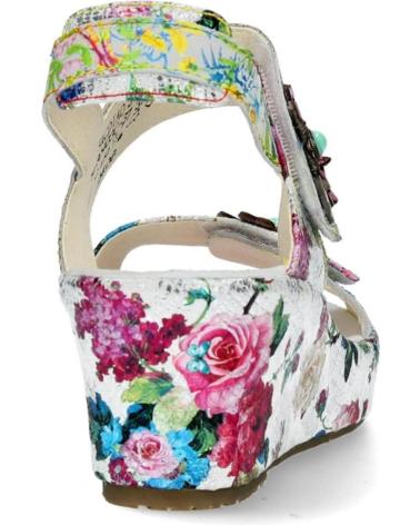 Sandali per Donna LAURA VITA FACDIO-37 PIEL BLANC BLANCO-KOMBI