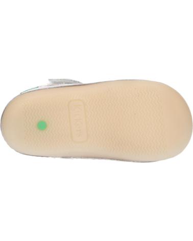 Sandales pour Fille KICKERS 1215022-10-0 KICK SUSHYK LT COW NAPPAPRINT 33 BLANC IMPRIME F