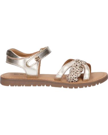 Sandalen für Mädchen KICKERS 694798-30 BETTY CUIR SHEEP METALLICPONY 151 OR PONY