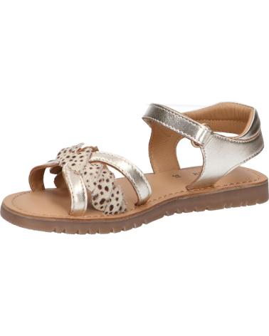 Sandalen für Mädchen KICKERS 694798-30 BETTY CUIR SHEEP METALLICPONY 151 OR PONY