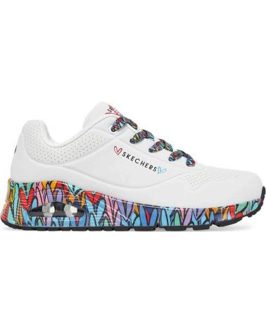 Woman Trainers SKECHERS ZAPATILLAS UNO RAVAGED LOVE PARA MUJER EN COLOR BLANCO WMLT
