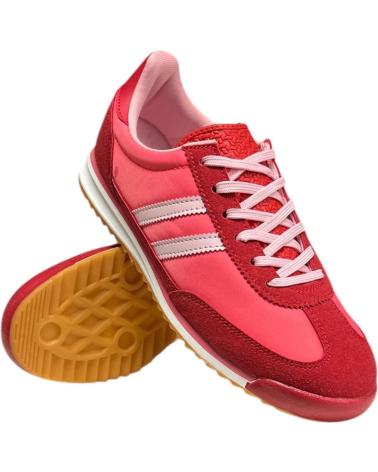 Sportif pour Femme CALZADOMANIA BAMBA RETRO COLOR ROJO