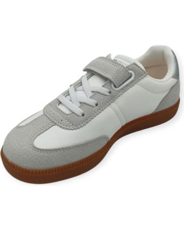 Deportivas-De-Niña-LEVIS-ZAPATILLA-BLANCO-GRIS-BLANCO