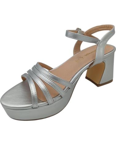 Zapatos de tacón per Donna DAVINIA SANDALIA FIESTA TACON PLATEADO