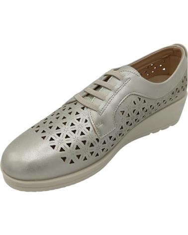 Zapatos de cuña per Donna DAVINIA ZAPATO CALADO GOMAS PLATEADO
