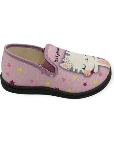 Pantofole per Bambina ROAL ZAPATILLA CASA GATO PLUMAFLEX 12119 GRIS