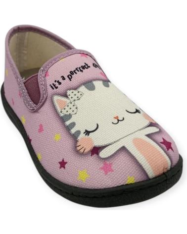 Pantofole per Bambina ROAL ZAPATILLA CASA GATO PLUMAFLEX 12119 GRIS
