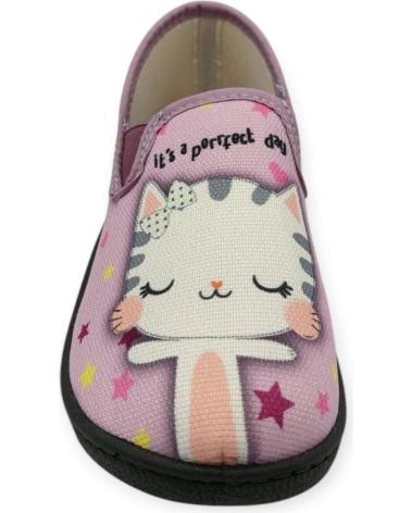 Pantofole per Bambina ROAL ZAPATILLA CASA GATO PLUMAFLEX 12119 GRIS