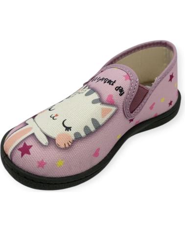 Pantofole per Bambina ROAL ZAPATILLA CASA GATO PLUMAFLEX 12119 GRIS