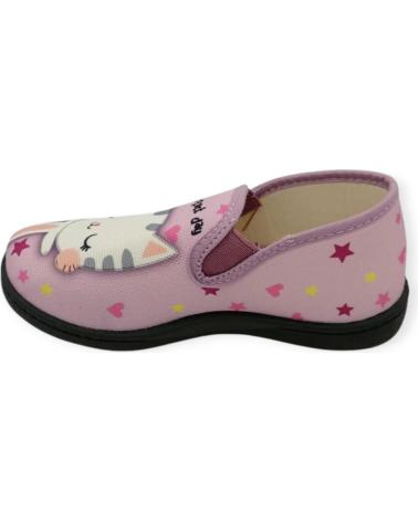Pantofole per Bambina ROAL ZAPATILLA CASA GATO PLUMAFLEX 12119 GRIS