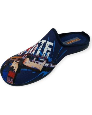 Woman and girl and boy House slipers CHISPAS ZAPATILLA CASA NIO AZUL LETRAS 85 VARIOS COLORES