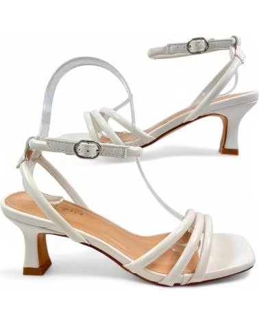 TIMBOS Sandalia tacon novia blanco 131243 BLANCO