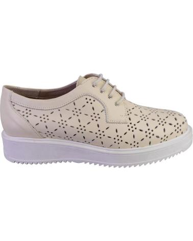 Scarpe per Donna PITILLOS 10383 ZAPATOS CON CORDONES DE MUJER PIEL CREMA