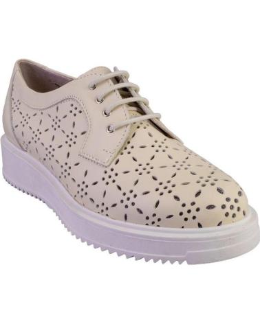 Scarpe per Donna PITILLOS 10383 ZAPATOS CON CORDONES DE MUJER PIEL CREMA