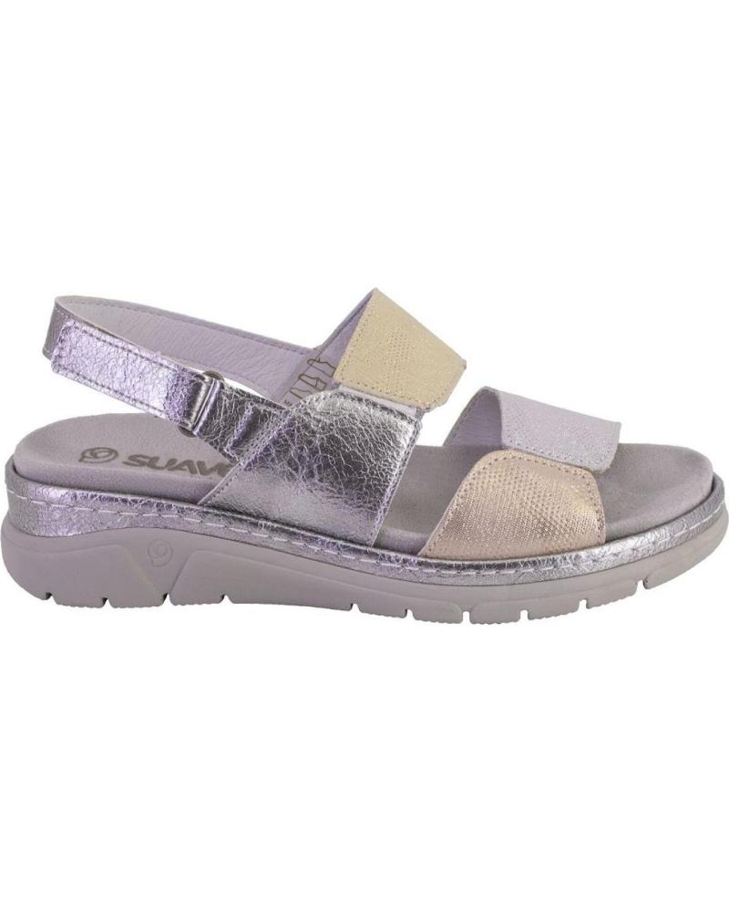 Sandali per Donna SUAVE 3360 SANDALIAS DE MUJER PIEL PLATA