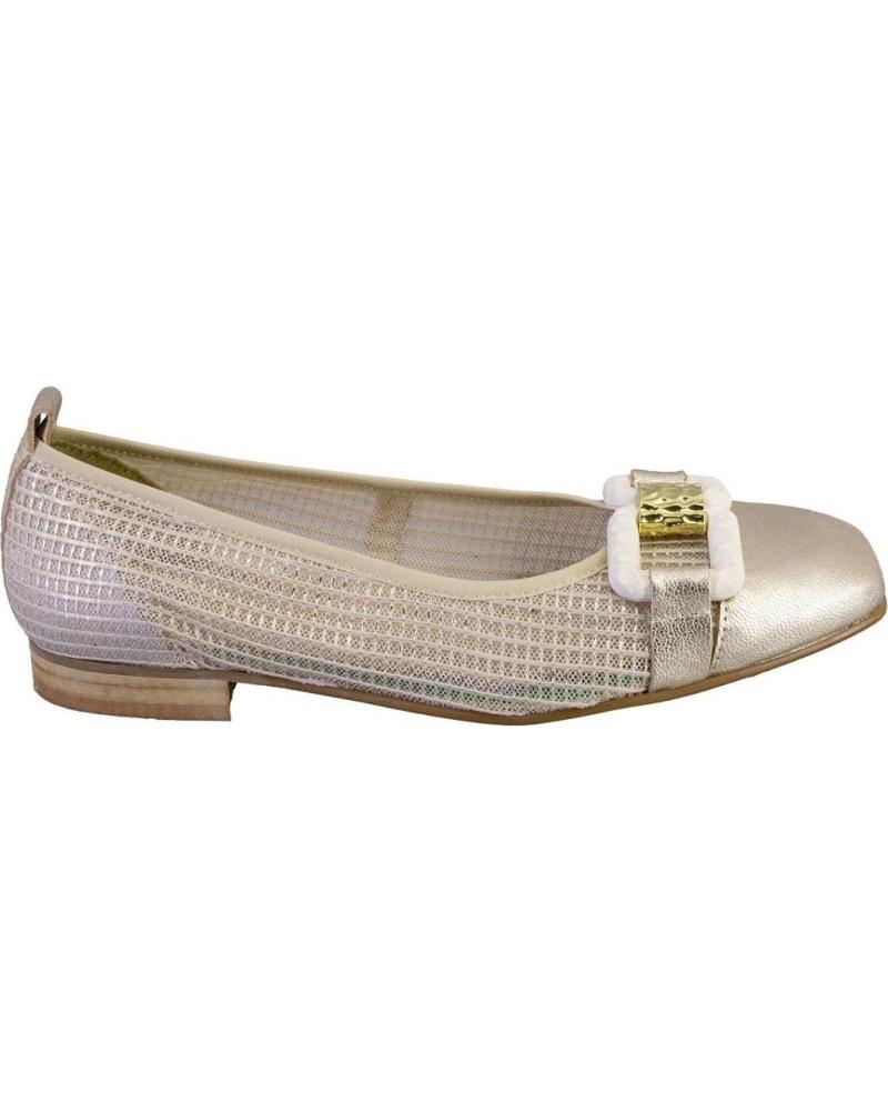 Woman Flat shoes SALONISSIMOS CITRUS-25 ZAPATOS DE MUJER PIEL PLATINO