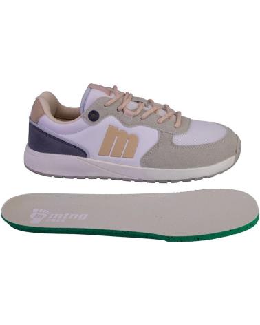 Deportivas de Mujer MTNG MUSTANG 60857 ZAPATILLAS CASUAL DE MUJER BLANCO Y ROSA
