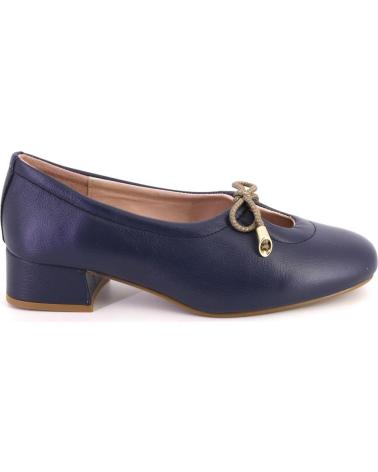 Woman Flat shoes NIVAL LULU 03 ZAPATOS DE MUJER PIEL AZUL MARINO